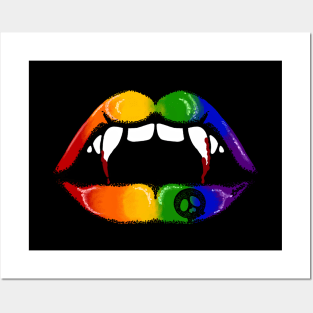 Fang Flags “Love Bites” Pride Posters and Art